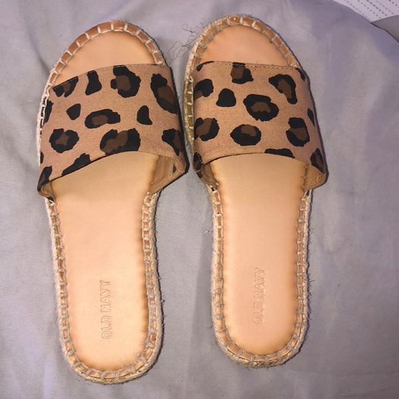 cheetah espadrille sandals
